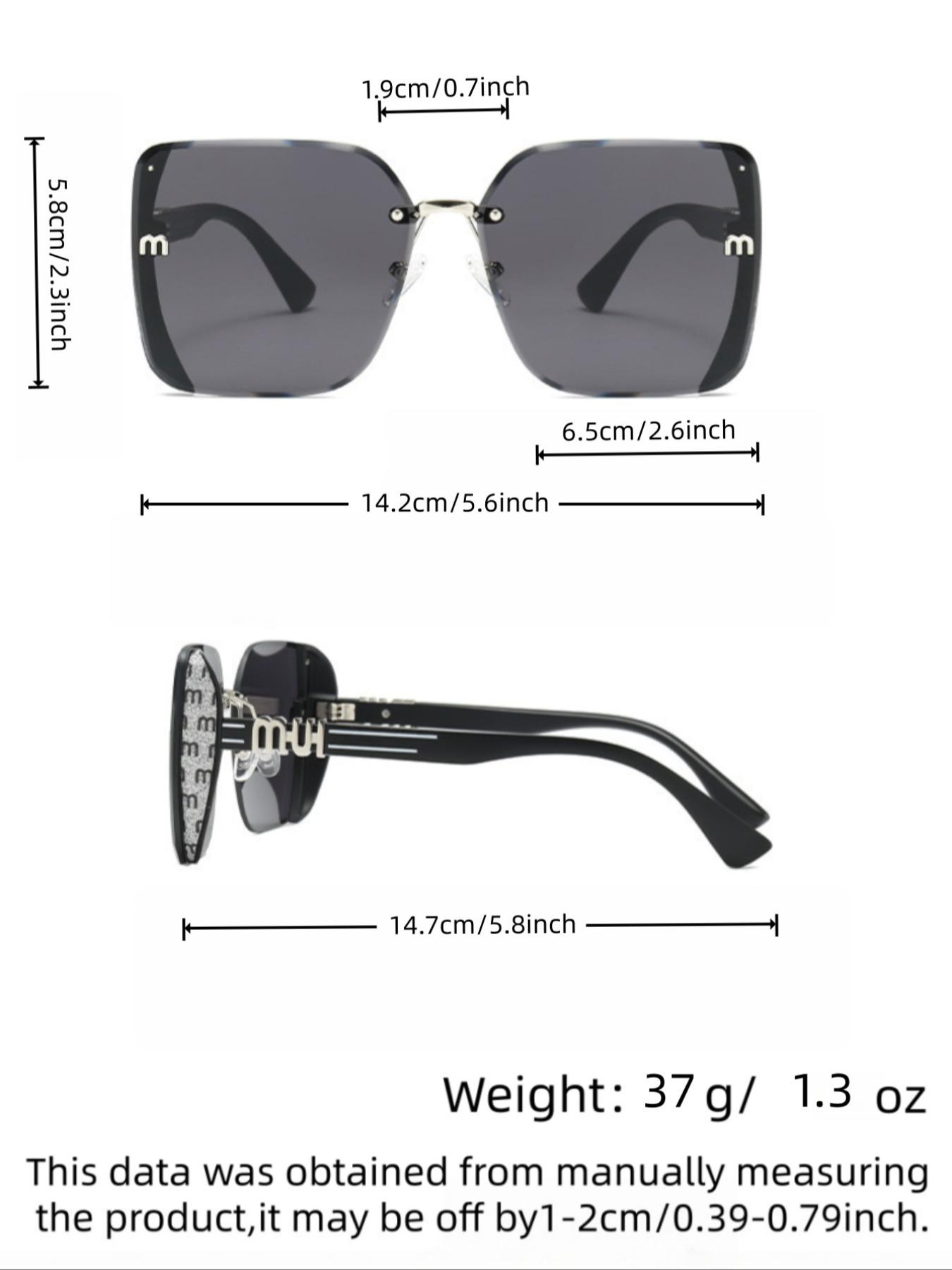 2026 Y2K Square Sunglasses Women Men | Trendy Oversized Sun Glasses | Viral Aesthetic Eyewear for Streetwear Photography Festival
