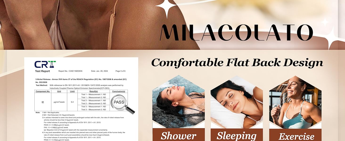 20g Hypoallergenic Flat Back Earrings, Studs Earrings, Cartilage Earring Sets for Multiple Piercings, Surgical Stainless Steel, Trendy Earring Stacks, Hoop Earrings