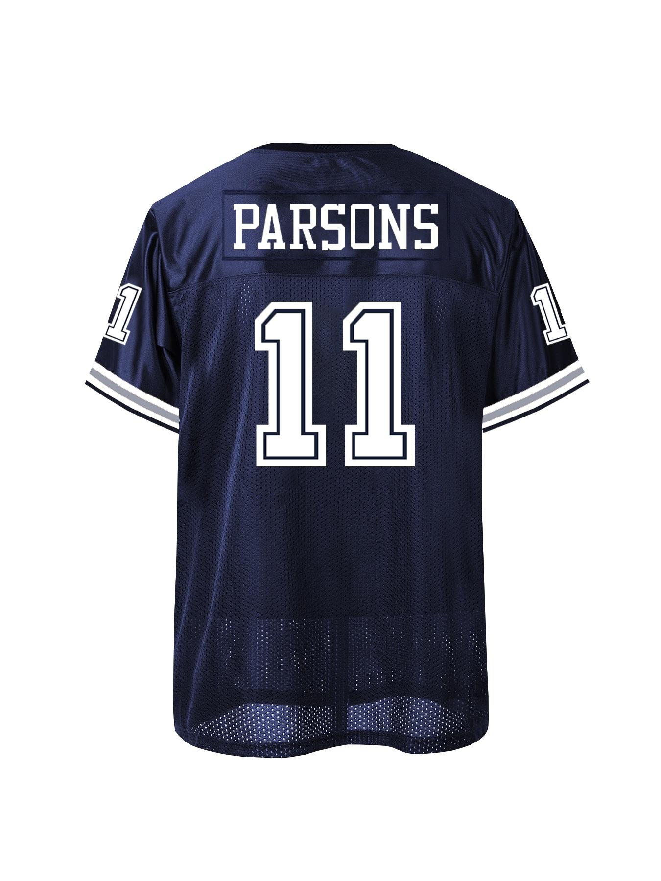 Men's American Football Jersey - Breathable Athletic Top, Embroidered, V-Neck, Short Sleeve, Loose Fit for Casual, Streetwear & Sports Activities