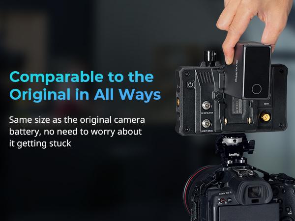 SMALLRIG NP-F970 Battery 10500mAh USB-C Replacement Battery for Sony NP-F970 F750 F550, PD 36W Fast Charging, 3.5H Full Charged, with OLED Screen for Monitor, LED Video Light, Camcorder, Black - 4469