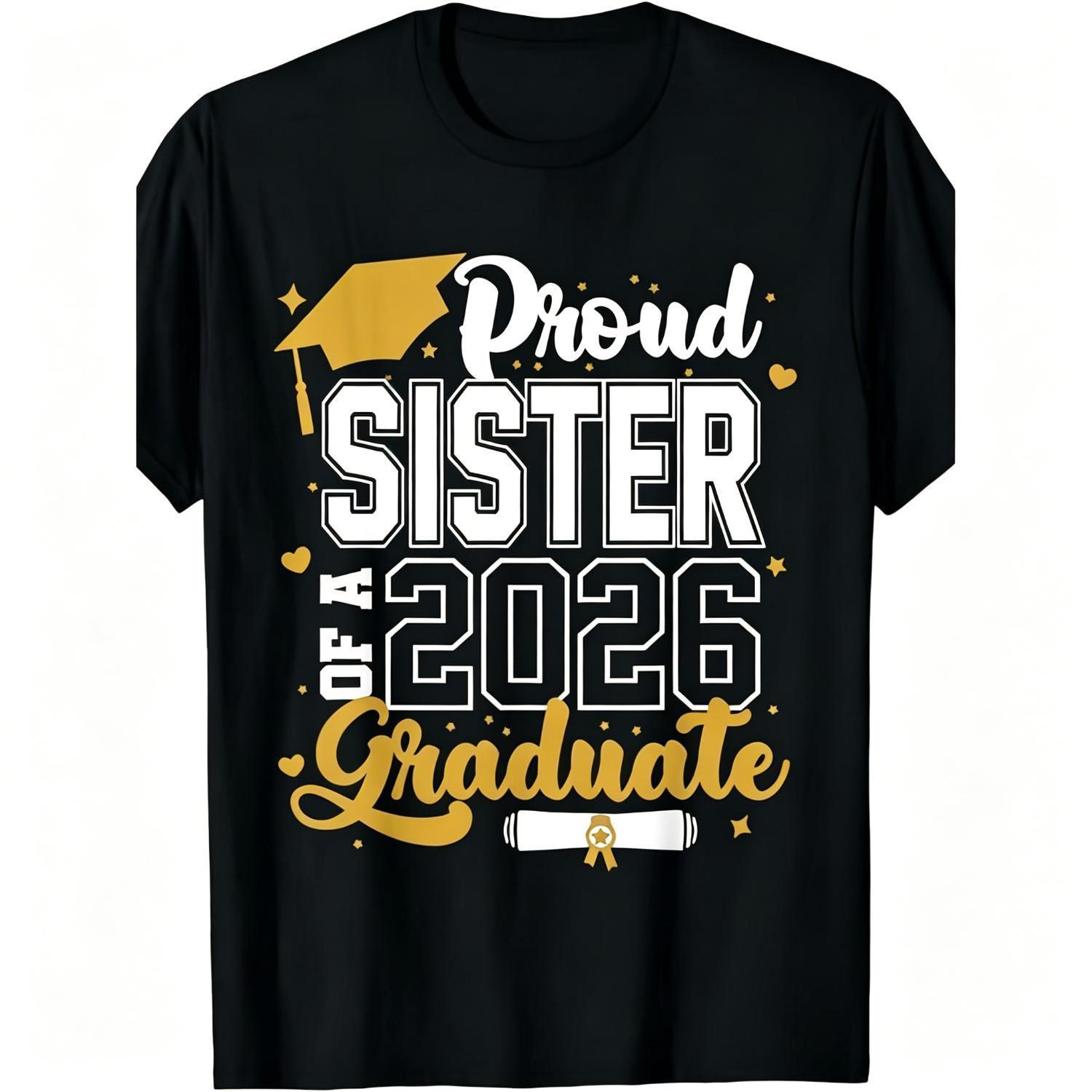 SageSprintClass of 2026 Graduation T-Shirt - Proud Dad of a 2026 Graduate, Golden Lettering & Diploma Design, Cotton sm Loose Fit S-XXXL, Black Casual Shirt for 2026 Year Parents Gift SageSprintClass of 2026 Graduation T-Shirt - Proud Dad of a 2026 Graduate, Golden Lettering & Diploma Design, Cotton sm Loose Fit S-XXXL, Black Casual Shirt for 2026 Year Parents Gift