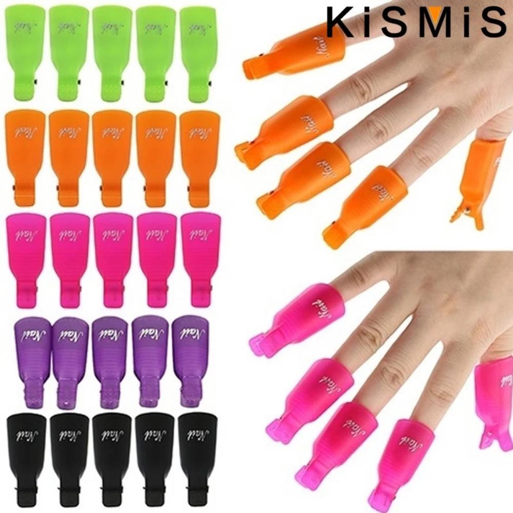 UV Gel Soak Off Tool Kit - Spring Clip Bow Design, 4-Claw Anti-Leak Remover for All Nails. Chemical-Resistant PP, Non-Slip Grip & Splash Guard. Quick 10-Finger Removal, Ideal for Home & Salon. Dust-Proof Packaging, Secure Lock, Fast & Gentle Tool Set.