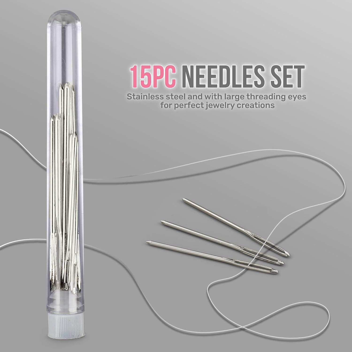 Making Supplies Kit for Adults with Findings Accessories | 17 count, findings storage box, pliers and wires included, bracelet and earring projects, creative repairs, sorted accessories