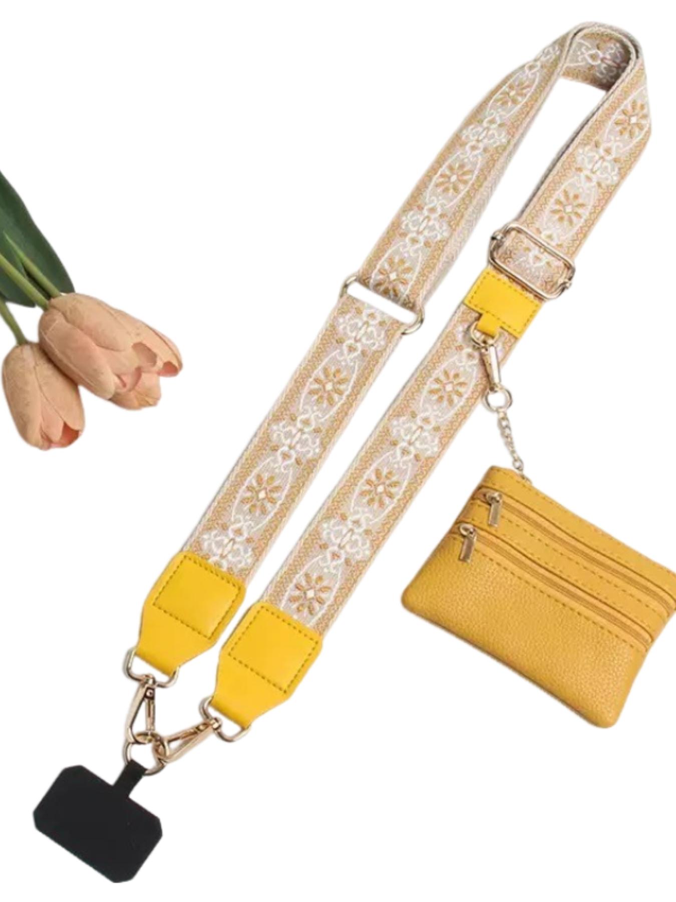 Retro ethnic pattern, adjustable, can be used as mobile phone straps, bag straps, crossbody model mobile phone straps with wallet, bag straps, zipper bags, crossbody straps with wallets, Mother's Day gifts, birthday gifts, Versatile Strap