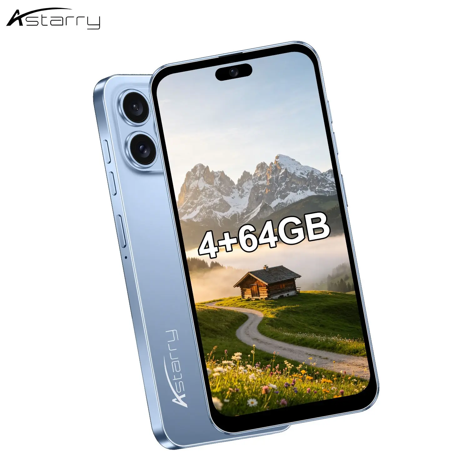 Astarry-16 Pro Max Smartphone, 4+64GB Memory, Android 12, 8+13mp Camera, Bluetooth-compatible WiFi, 6.56 Inch Screen, 4300mah Battery, Dual Sim, Face Recognition