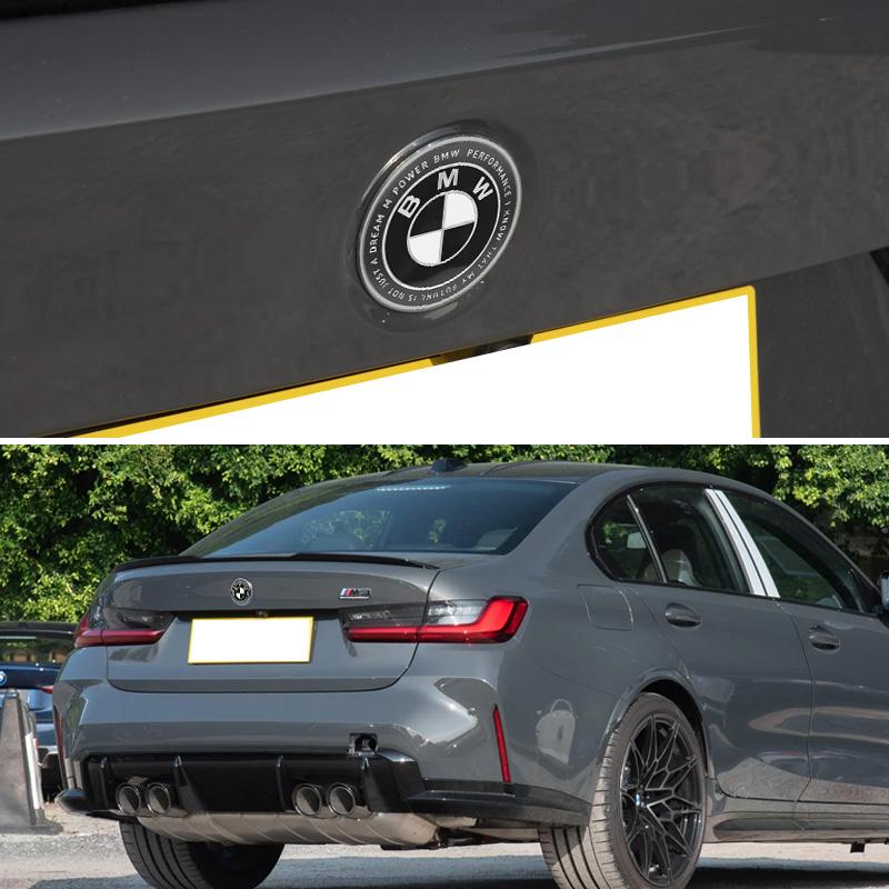 1/2Pcs 82MM 74MM Car Front Hood Emblem Rear Trunk Badge Logo For BMW E46 E36 E38 E39 E90 F30 F10 F20 G20 E87 E60 E53 E63 F01 F02 E83 X3 X5 X6 M M3 M4 Auto Accessories