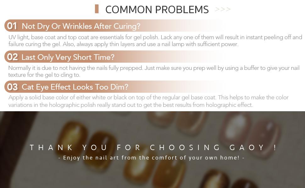 GAOY Rustic Amber Cat Eye Gel Nail Polish Set with Magnet for Sparkling Maillard Effect, Caramel Amber Glitter Nail Art, Long Lasting Gel for Home & Salon Manicure