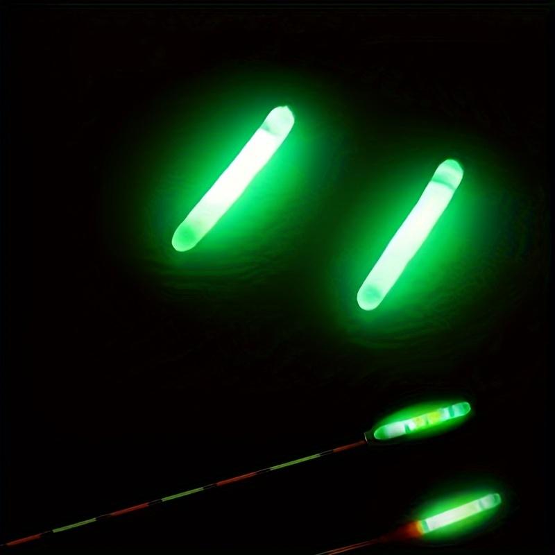 20/50Pcs High Brightness Fluorescent Yellow Fishing Glow Sticks, 3.5mm Long Lasting Light Night Fishing Accessories, Easy Install TPR Float Lure for Shore Boat Fishing, Perfect Father's Day Gift