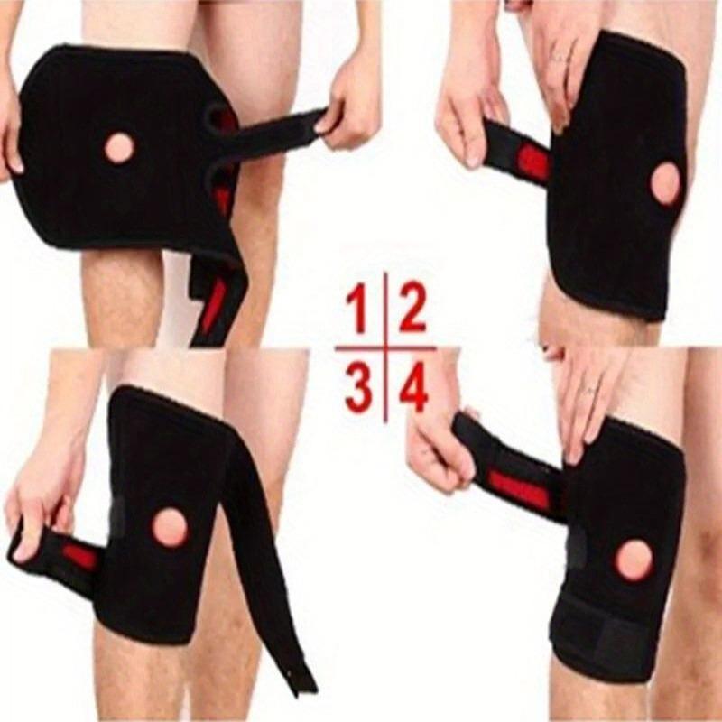 Knee Brace with Side Stabilizers Breathable Adjustable Knee Support Suitable for Sport Training and Knee Pain