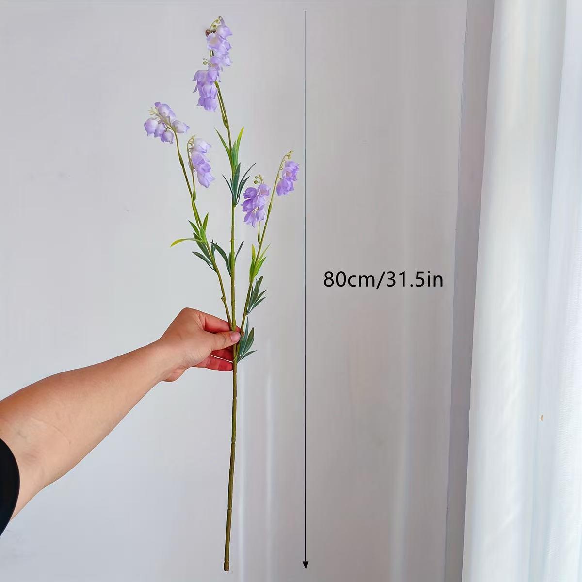 Dreamy Long Branch Bellflower Wind Chime Fake Flowers Factory Direct Soft Decor Garden Decoration, Beautiful Artificial Plant