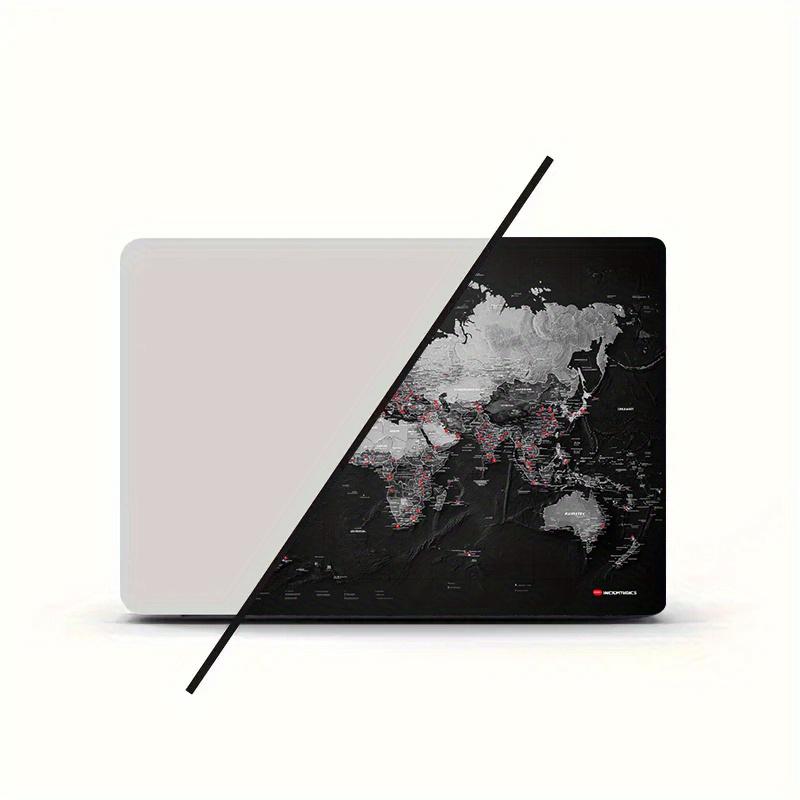 2 World Map Distribution Pattern PVC Laptop Case Sticker - Scratch Resistant, Easy to Stick, Durable Design for HP, Dell, Lenovo
