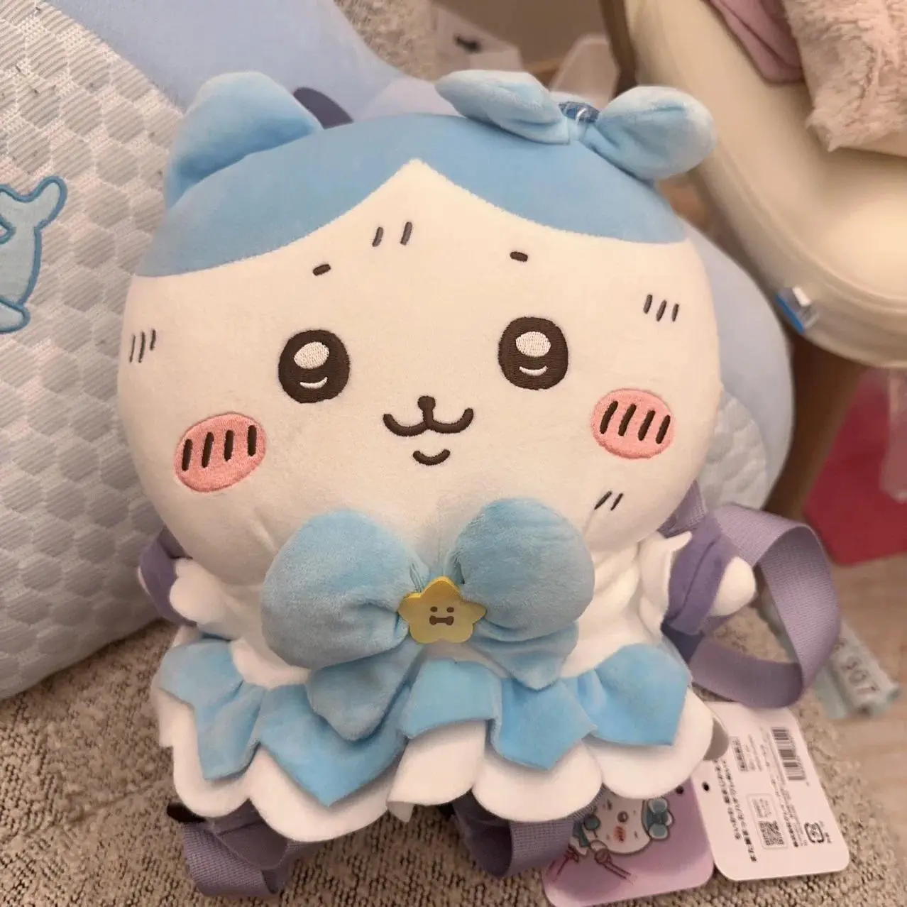 28cm New Chiikawa Magic Girl Hachiware Plush Backpack, Student Schoolbag, Doll Pillow Ornament Gift (Toys & Hobbies)