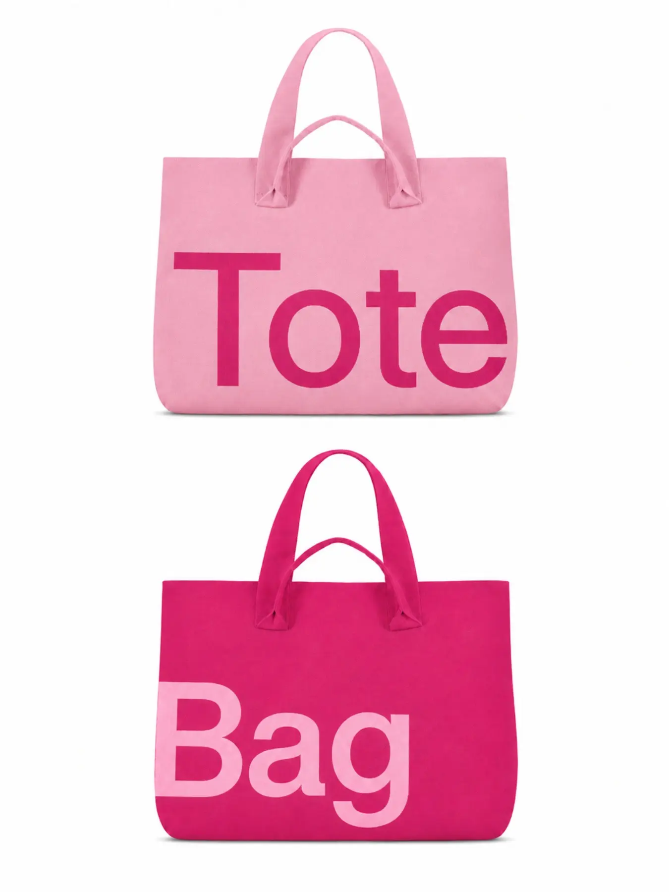 Women's Two Tone Color Block Double Sided Tote Bag, Front and Back Contrast Design, Large Capacity Double Handle Shoulder Bag for Work, Shopping and Travel