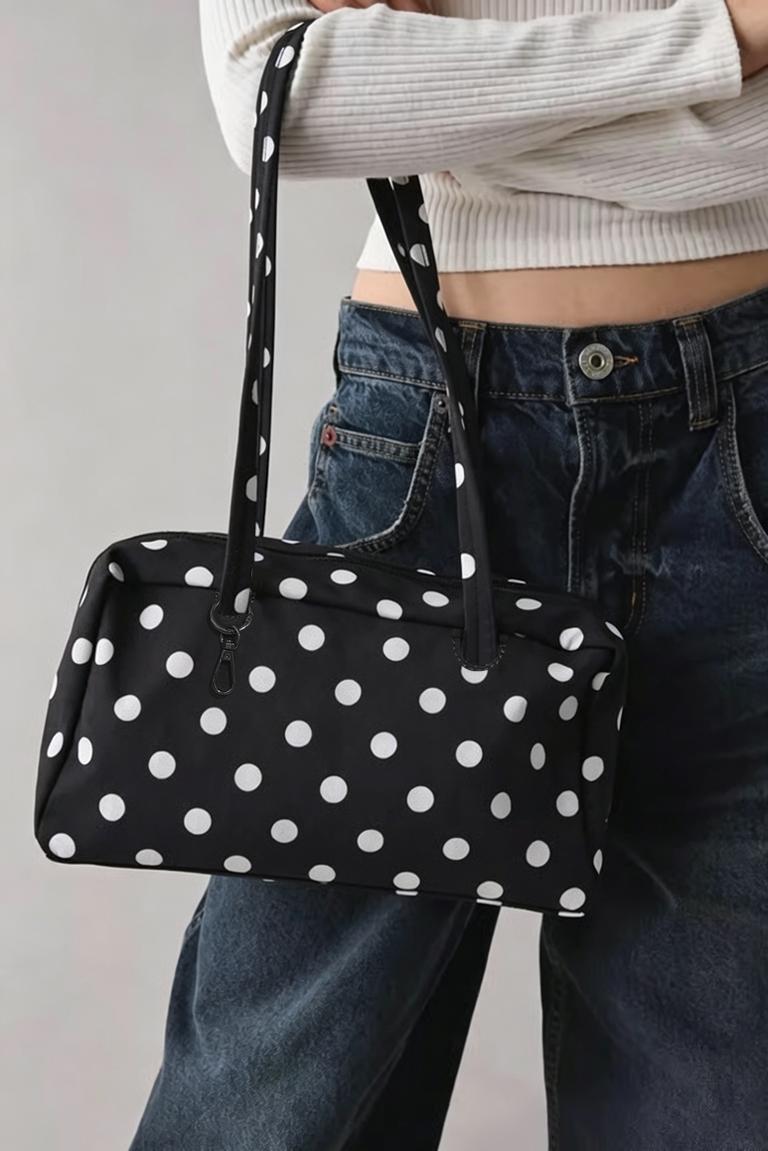 Nylon Bowler Bag, Top Handle Tote Bag with Key Leash, Casual Large Commuter Work Bag, Fashionable Shoulder Handbag for Everyday Use, Commuting Shoulder Bag Nylon Bowler Bag, Top Handle Tote Bag with Key Leash, Casual Large Commuter Work Bag, Fashionable Shoulder Handbag for Everyday Use, Commuting Shoulder Bag
