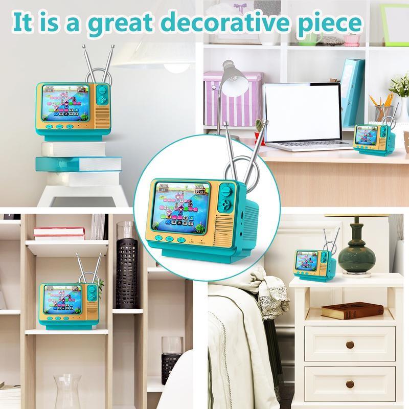 Retro Game Console with 308 Classic Games, Mini Handheld Portable TV-Style, Perfect for Nostalgia Lovers, Includes Classic Three-Color Controllers