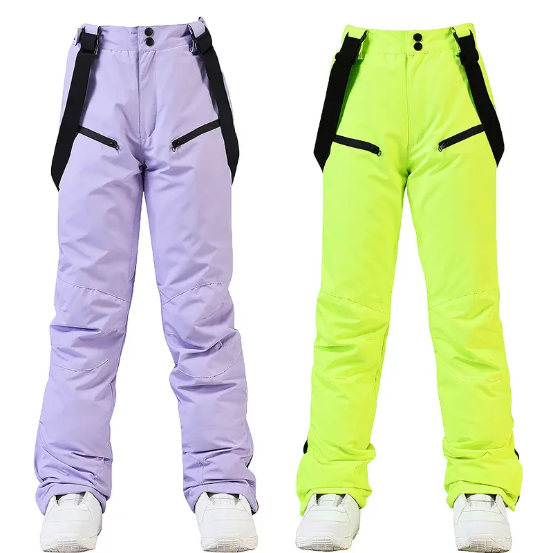 New-style ski pants, unisex suspenders, winter windproof, waterproof, and warm-thickened design for snowboarding and alpine skiing.