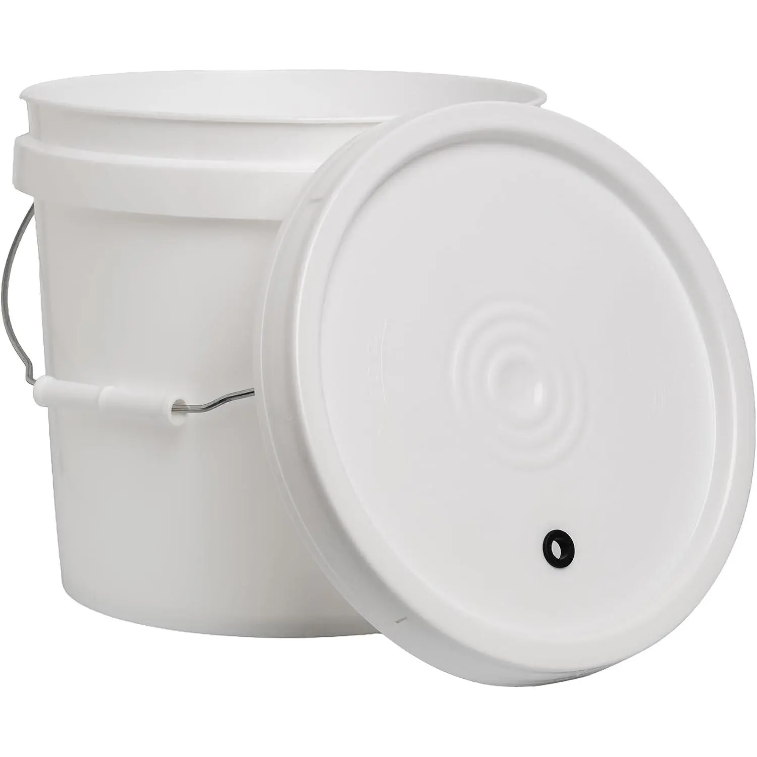 2 Gallon Fermentation Bucket with Lid | BPA-Free Food-Grade Plastic | HDPE Brew Bucket with Handle & Grommeted Lid | Ideal for Beer, Wine, Mead, Cider & Food Storage