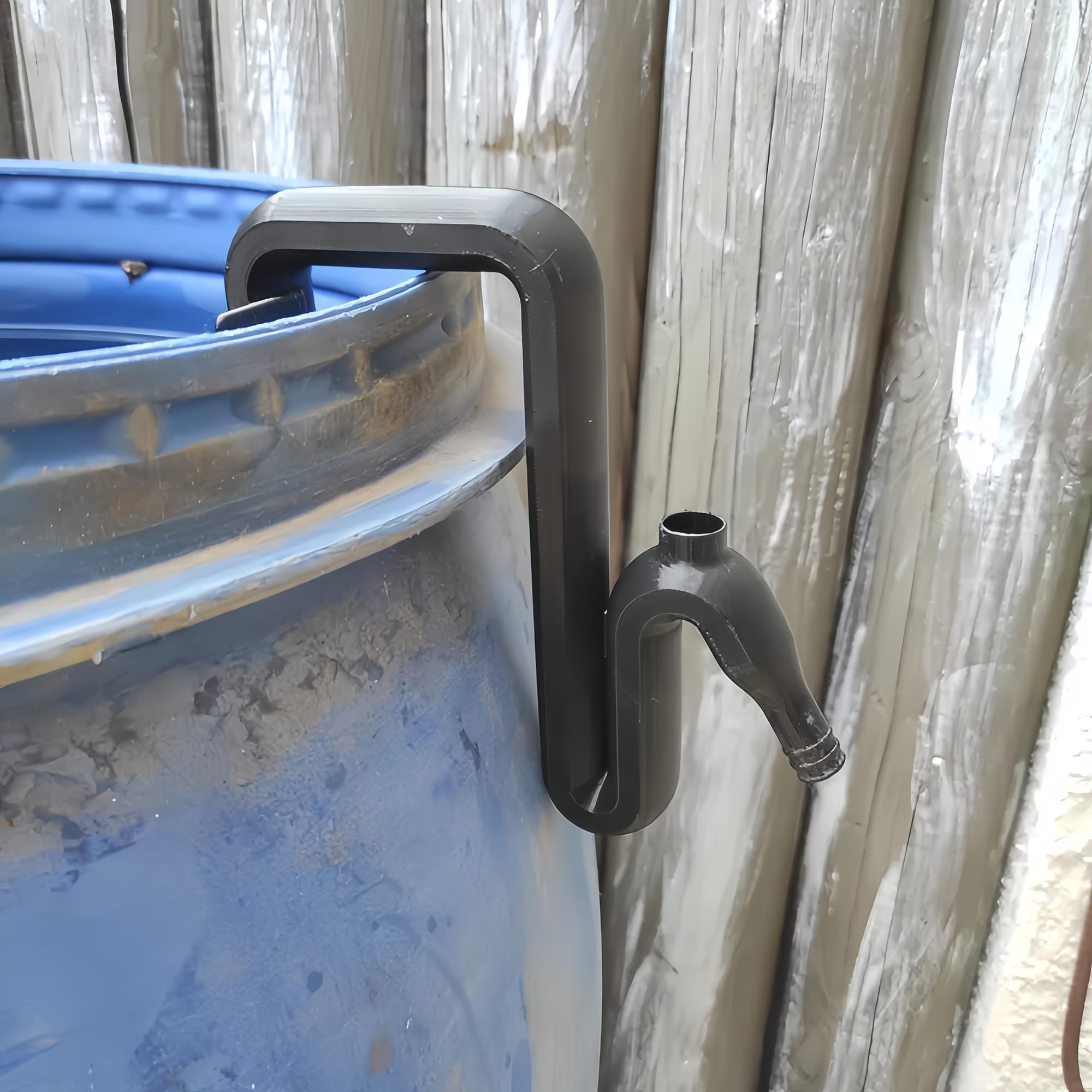 Rainwater Transfer & Overflow Pipe Solution, Self-Siphon Suction Hose Set, Automatic Drainage & Filling, Emergency Flood Relief, Eco-Friendly Tool