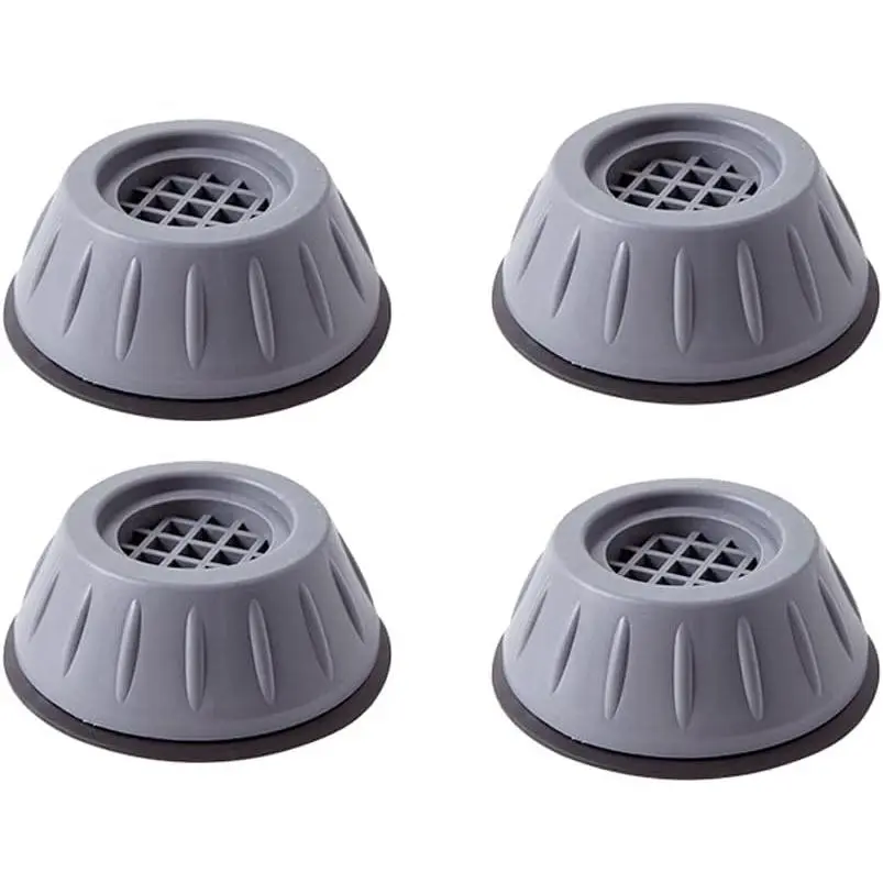 Anti Vibration Pads Washing Machine Shock and Noise Reducing Washing Machine Support Anti Slip Vibration Rubber Washing Machine Feet Dryer Washer Vibration Stabilizer(1.7D x 0.16 H)