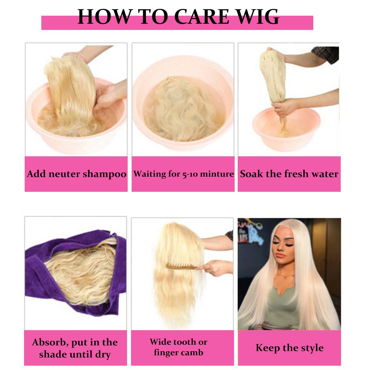 Cute Bein 40 Inch 613 Blonde 13x6 HD Lace Frontal Wig Pre Plucked Corlored  Lace Front Human Hair Wigs For Women Can Be Dyed & Restyle