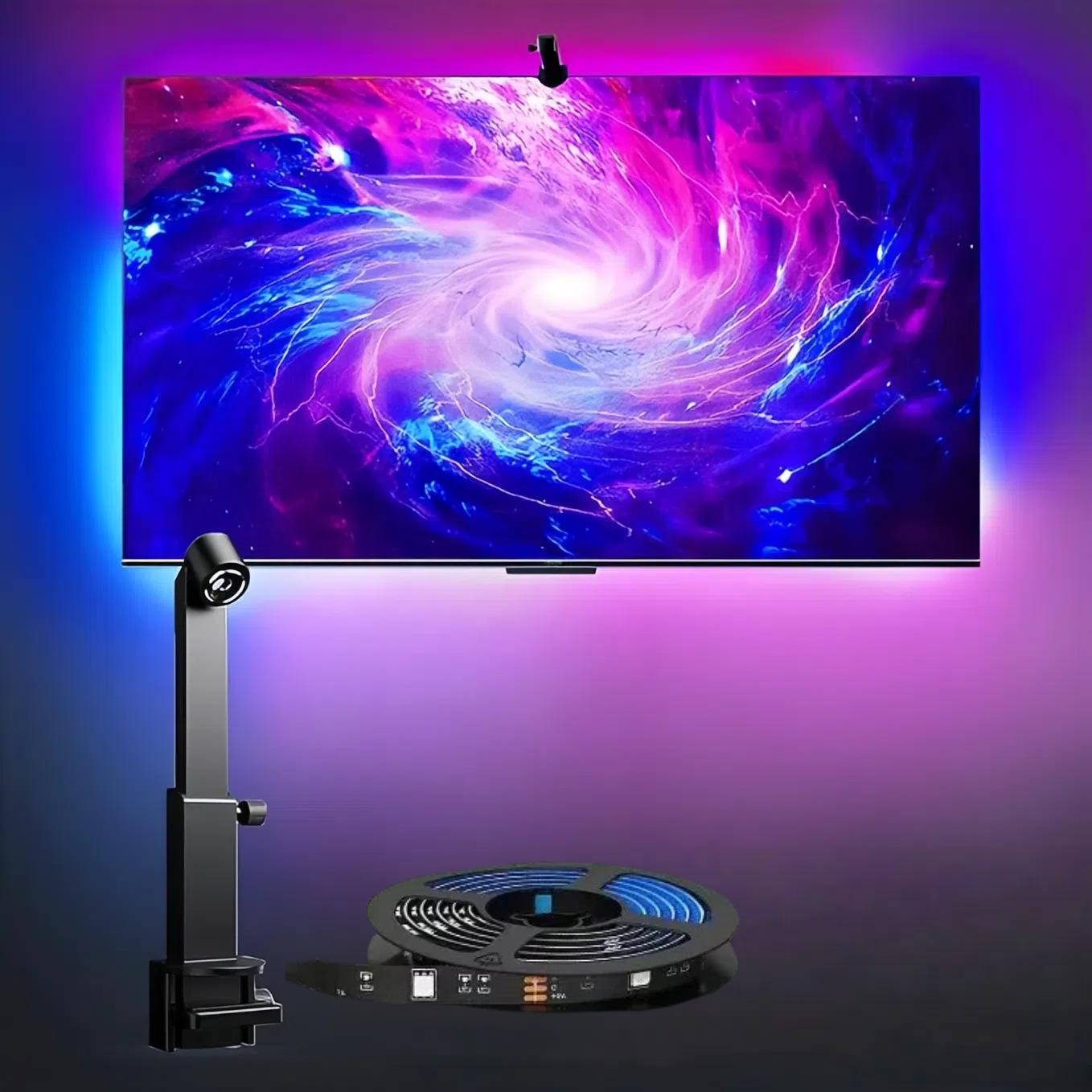 Immersive TV Background Atmosphere Light Intelligent TV Sync Light Atmosphere Lighting Adjustable Rgb Lighting Ambient Light Led Lights