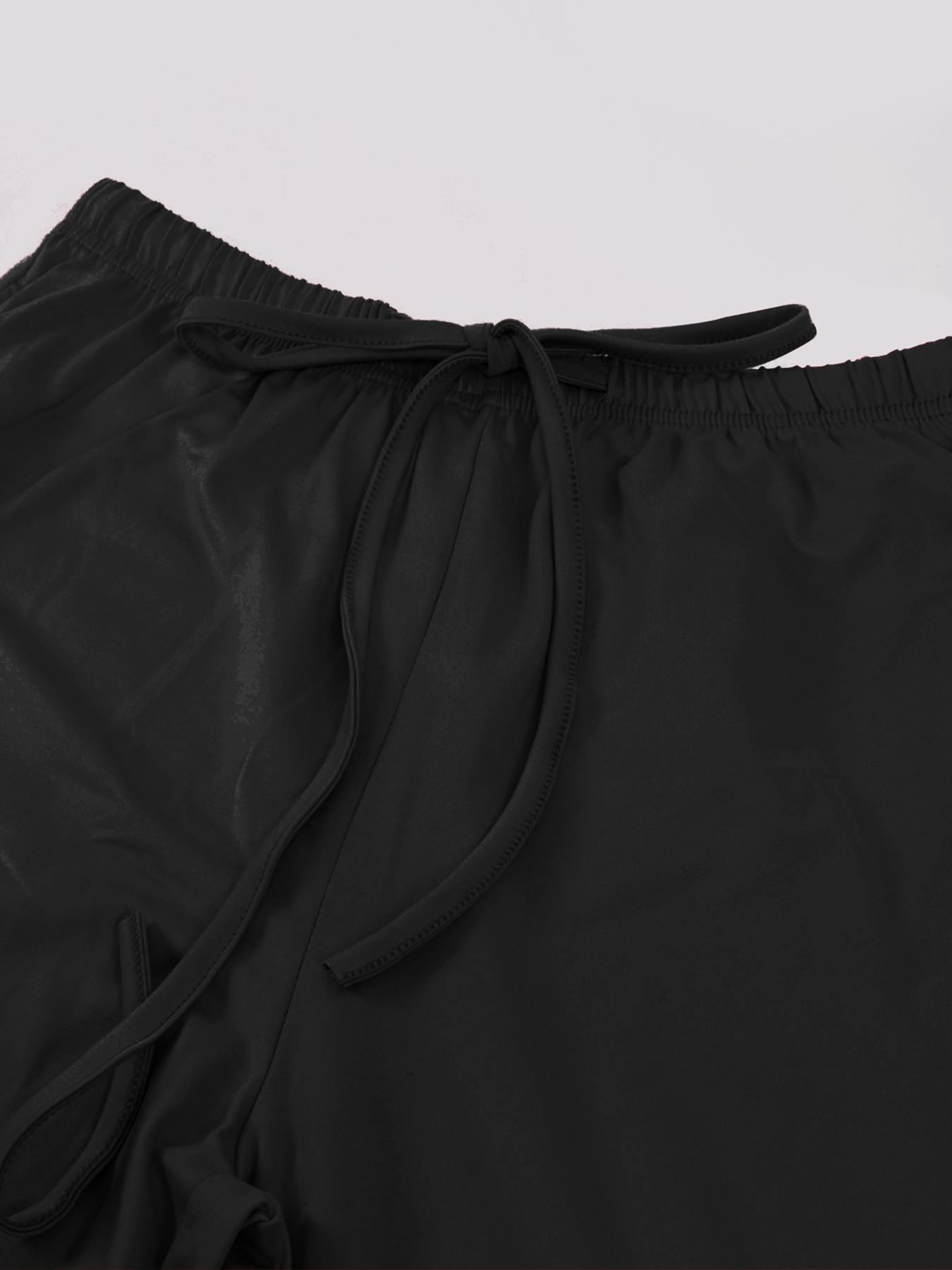 Summer 2 Piece Set for Women, Ruched Short Sleeve Tops, Wide Leg Pants with Pockets, Drawstring, Adjustable, Casual Tracksuit, Ladies Loungewear, Clothes
