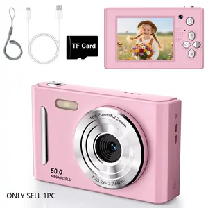 2.4 Inch Screen Digital Camera, Digital Video Camera with SD Card, Anti-shake Camera with Music Player for Birthday Gift