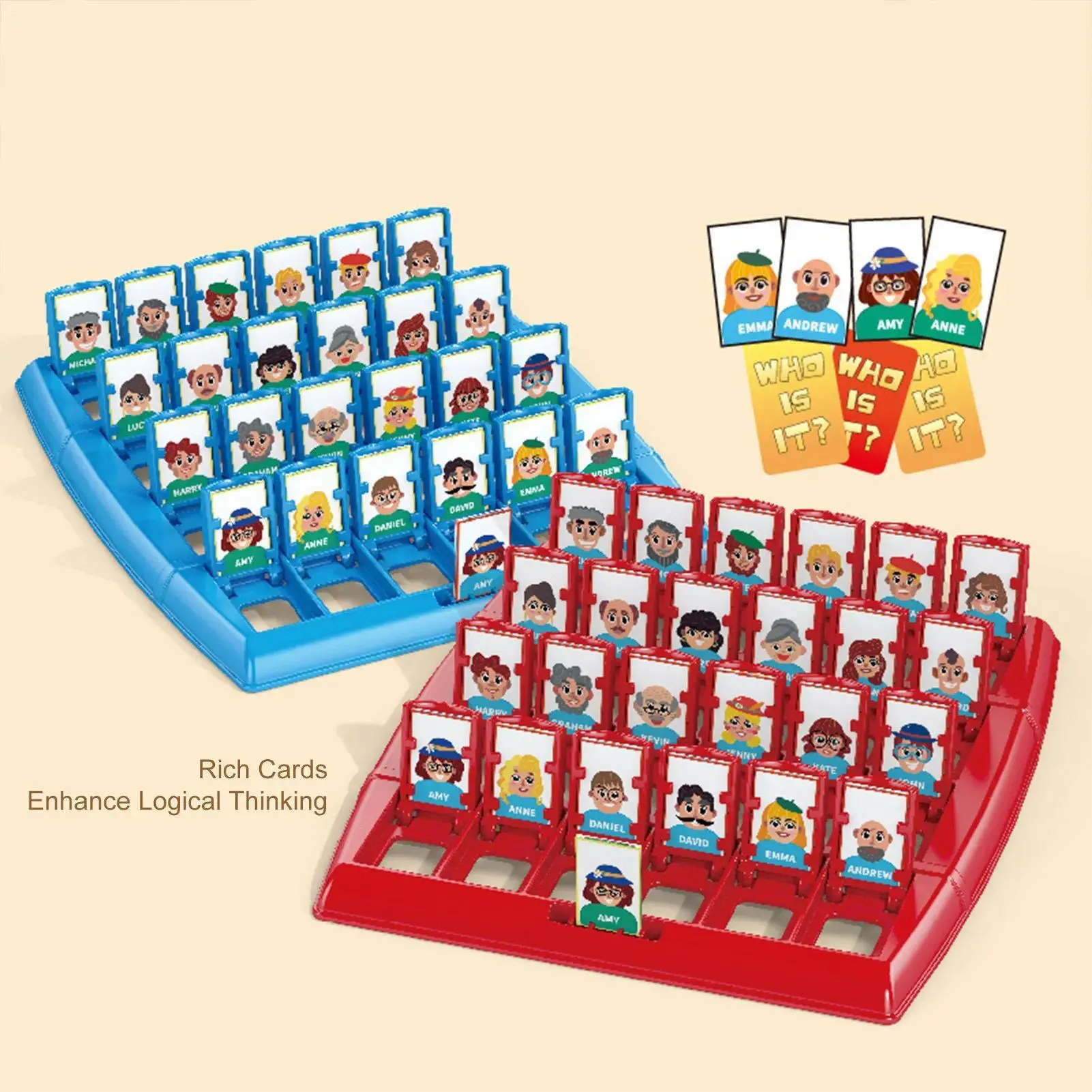 Party Board Game Guesses Who I Am Two-Player Educational Toy Interactive Memory Logic Toy For Family Gathering Picnic Board Game