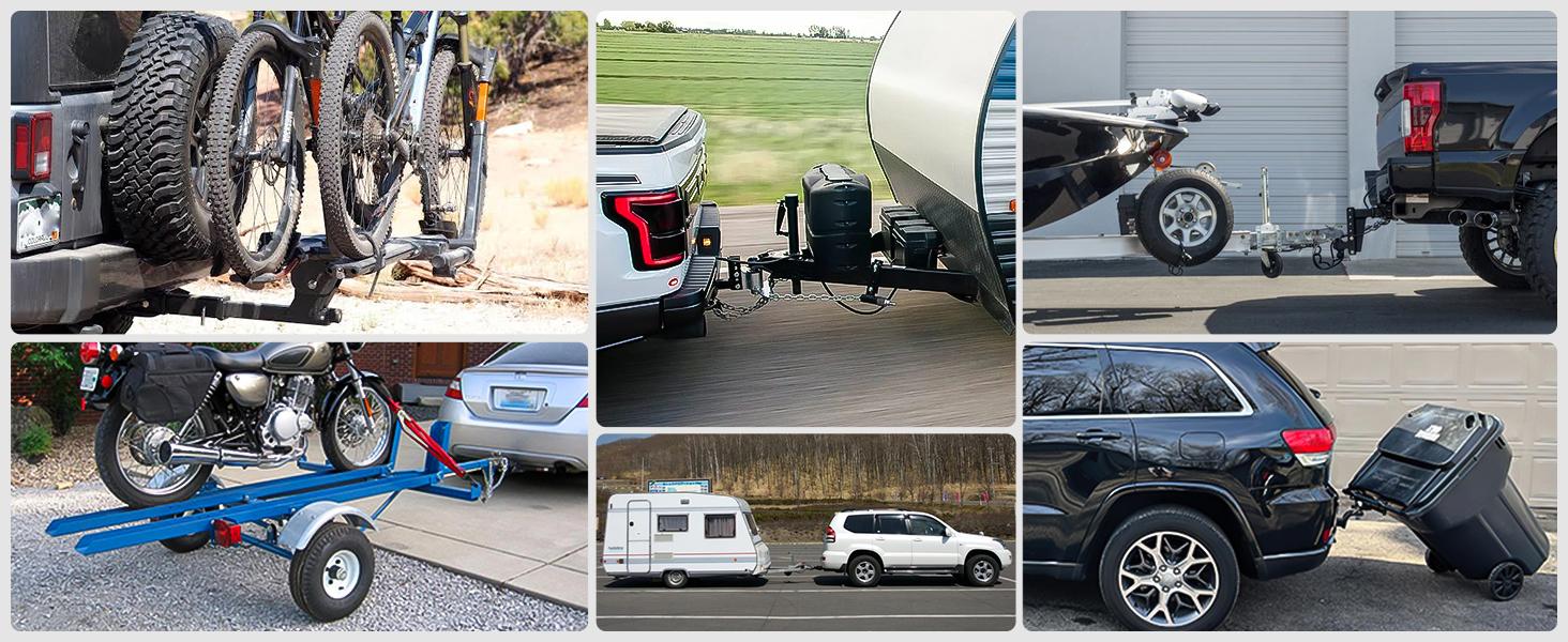 Nilight Trailer Hitch Tightener for 2 inch Trailer Hitches Anti Rattle Heavy Duty Steel with Rubber Anti-Rust Triple Protective Matte Black