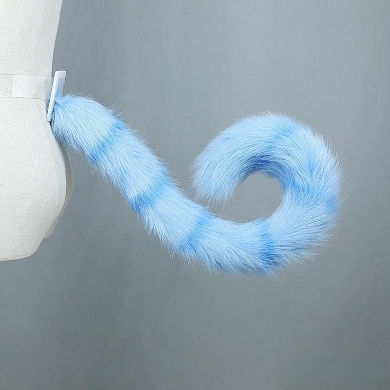 Tiger Spot Cat Ears Furry Tail Women Girls Lolita Animal Ears Hair Hoops Plush Tail Cosplay Costume Accessories