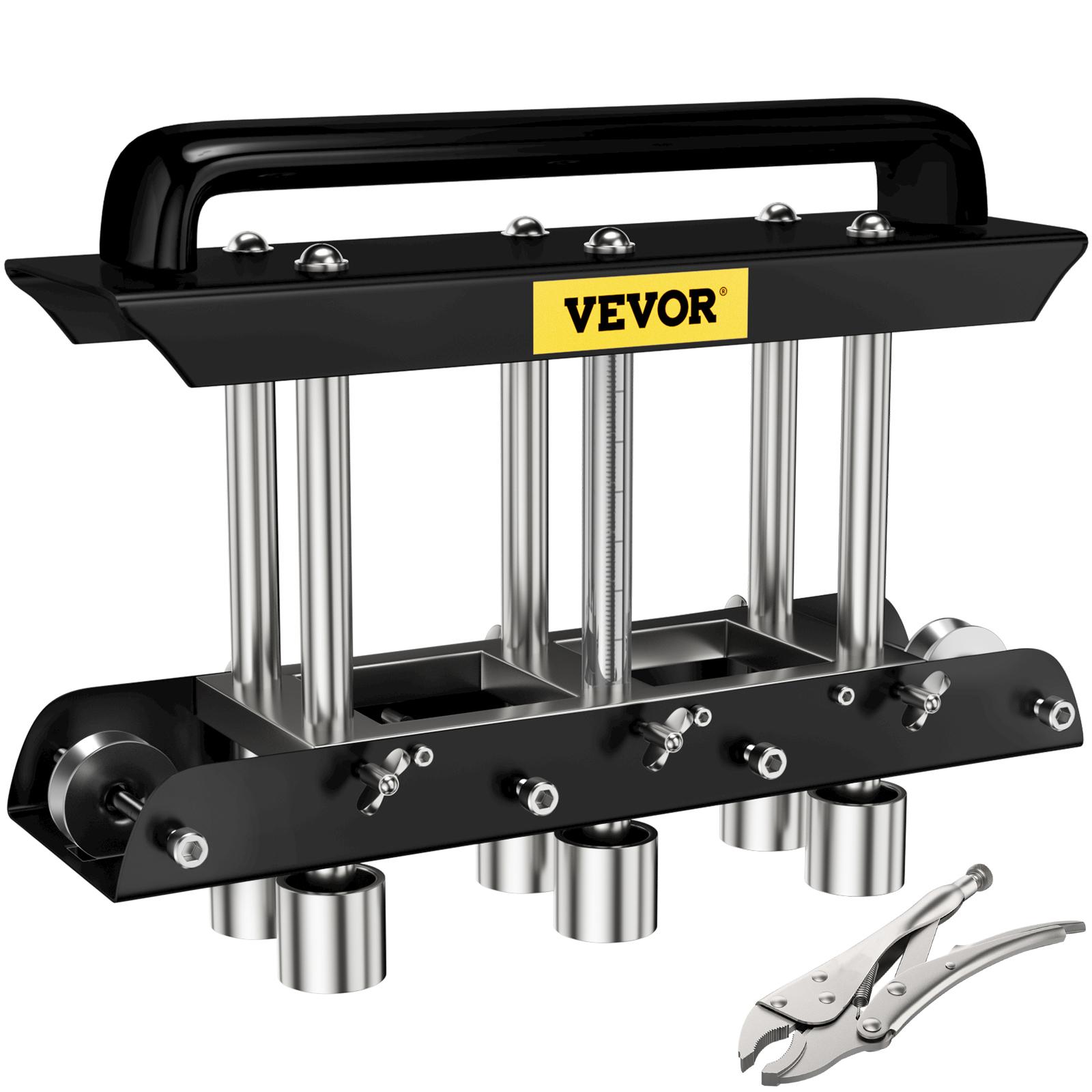 VEVOR Three-Station Edge Roller, Large Radius, 0-90 Bending Angle Sheet Metal Brake, Quickly Adjusts for Making 0.63-5.7 Bends in 30-19 Gauge Steel, for Clean Crisp Bends in Metal Roofing Materia