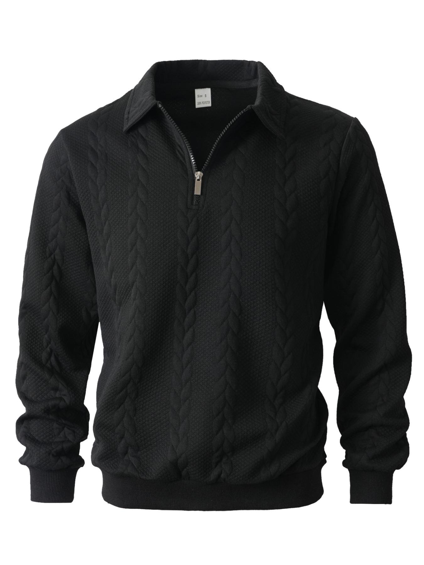 Men's Spring Outfits Knitted Polo Neck Long Sleeve Fitted Knitwear Sweatshirt for Daily Wear, Casual Basic Knitwear, Old Money Zipper Half Button Design, Casual Versatile Sweater Pullover, Essential for Man's Wardrobe Men's Spring Outfits Knitted Polo Neck Long Sleeve Fitted Knitwear Sweatshirt for Daily Wear, Casual Basic Knitwear, Old Money Zipper Half Button Design, Casual Versatile Sweater Pullover, Essential for Man's Wardrobe