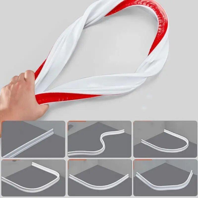 1M/2M Bathroom Retention Basin Water Stopper Silicone Retaining Strip Water Shower Dam Flood Barrier Dry And Wet Separation Blocker