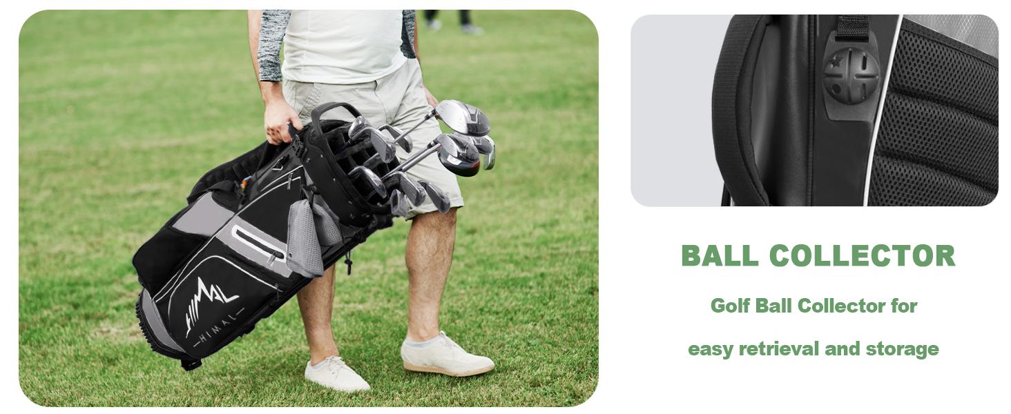 14-Way Golf Stand Bag, Premium Lightweight Golf Bag with Full-Length Dividers, Interchangeable PE-Padded Straps & Stabilizing Kickstand - Plush-Lined Top with Waterproof Cover 14-Way Golf Stand Bag, Premium Lightweight Golf Bag with Full-Length Dividers, Interchangeable PE-Padded Straps & Stabilizing Kickstand - Plush-Lined Top with Waterproof Cover