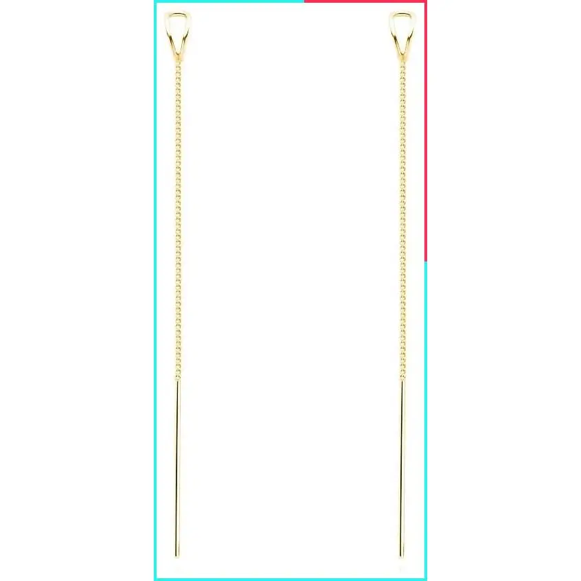 925 Sterling Silver Chain Threader Earrings Long Dangle Tassel Line Earrings for Women Teens