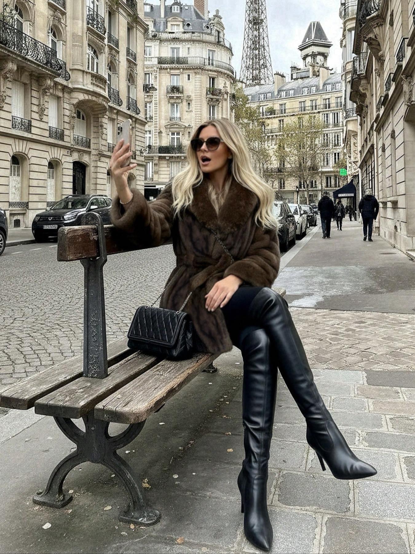 Women's Faux Fur Coat, Winter Fashion Long Sleeve Jacket, Casual Warm Outerwear, Stylish Daily Wear, Perfect for Cold Weather, Womenswear Aesthetic