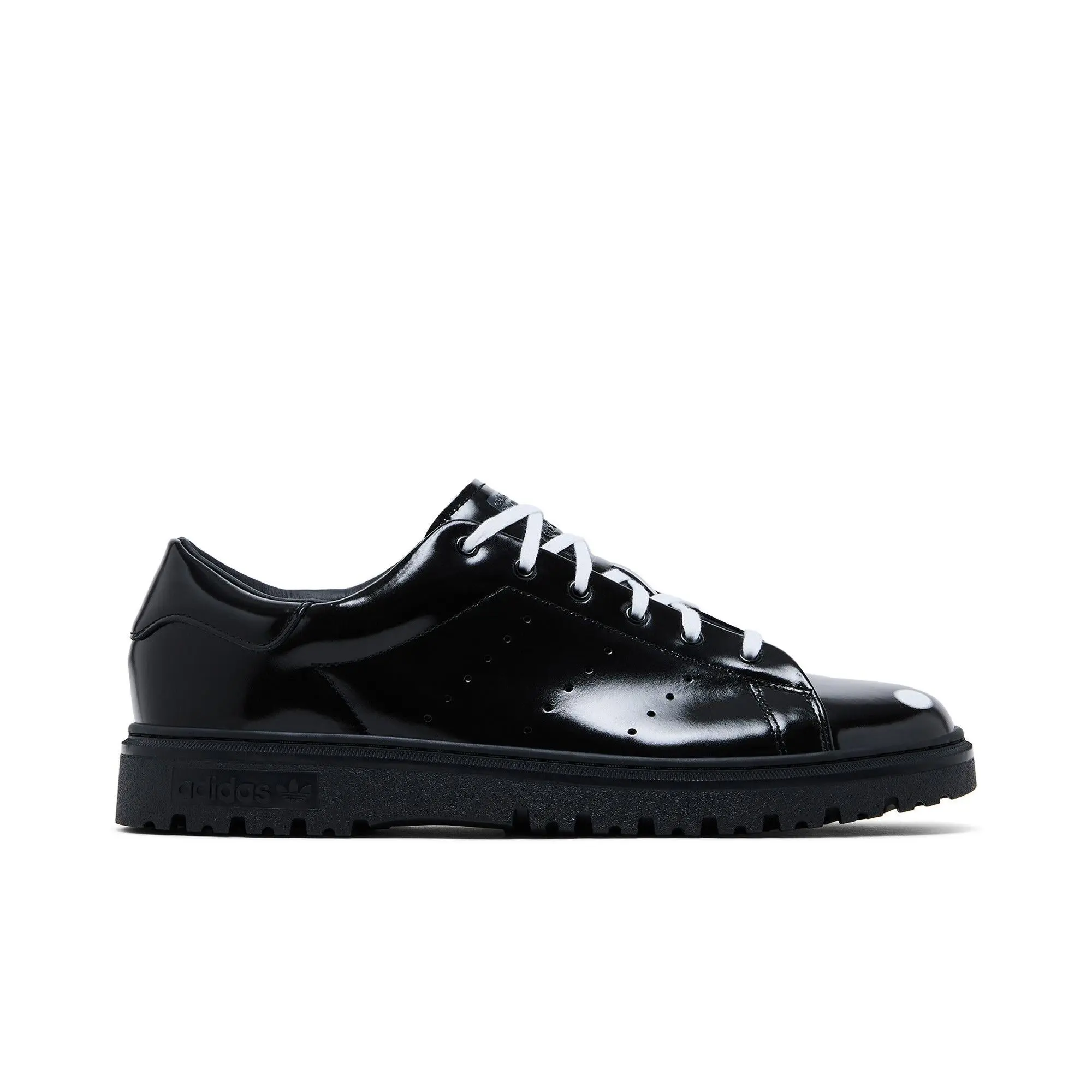 SpongeBob SquarePants x adidas Stan Smith Freizeit 'Black Patent Leather' (Unisex) Core Black/Core Black/Cloud White sneakers JQ6779