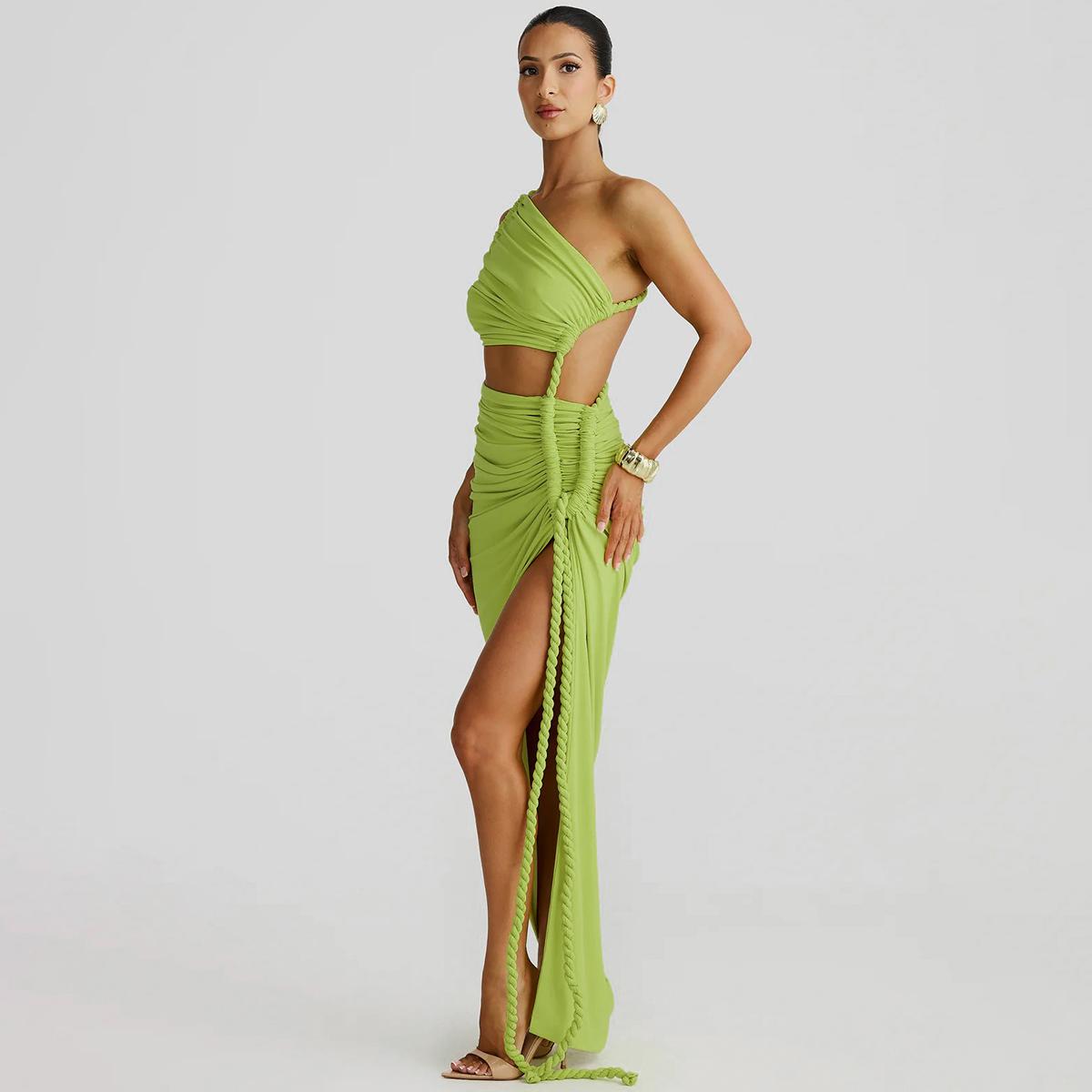 Asymmetric Braided Strap High Slit Maxi Dress Women 2026 New Arrival Summer & Fall New Sexy Casual Elegant Party Club Dating Dress Beach Vacation Outfits Dresses summerwins - TikTok Shop Asymmetric Braided Strap High Slit Maxi Dress Women 2026 New Arrival Summer & Fall New Sexy Casual Elegant Party Club Dating Dress Beach Vacation Outfits Dresses summerwins - TikTok Shop