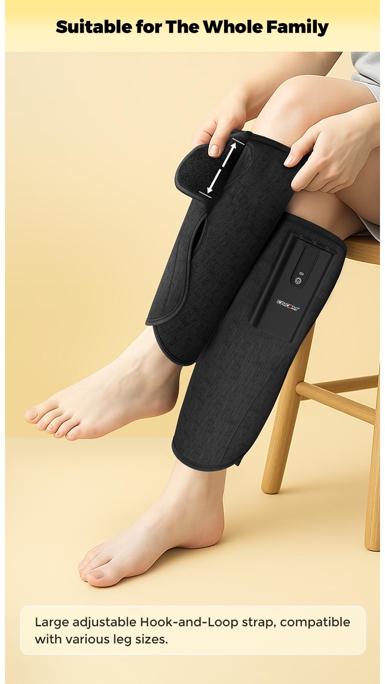CINCOM Wireless Leg Massager with Heating, Calf Airbags, Multiple Modes, and Intensity Levels for Optimal Relaxation – A Thoughtful Gift for Any Occasion