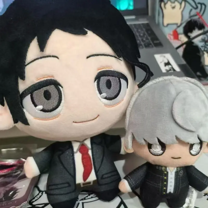 4inch GamePersona4 Adachi Tohru Plushie Stuffed Doll Toys Peripherals Plush Doll Backpack Decorative Pendant Keycahin Doll Gifts