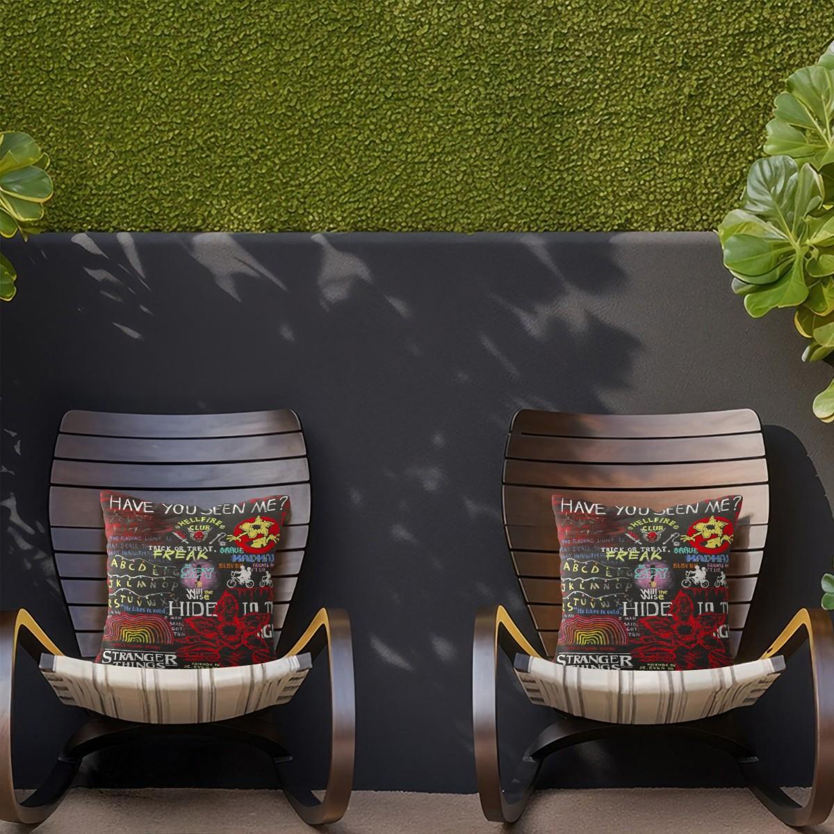 Stranger Things Pattern Throw Pillow, Soft And Comfortable Printed Design, Unique Print, Suitable For Living Room Sofa, Bedroom Headboard Pillow, And Office Nap