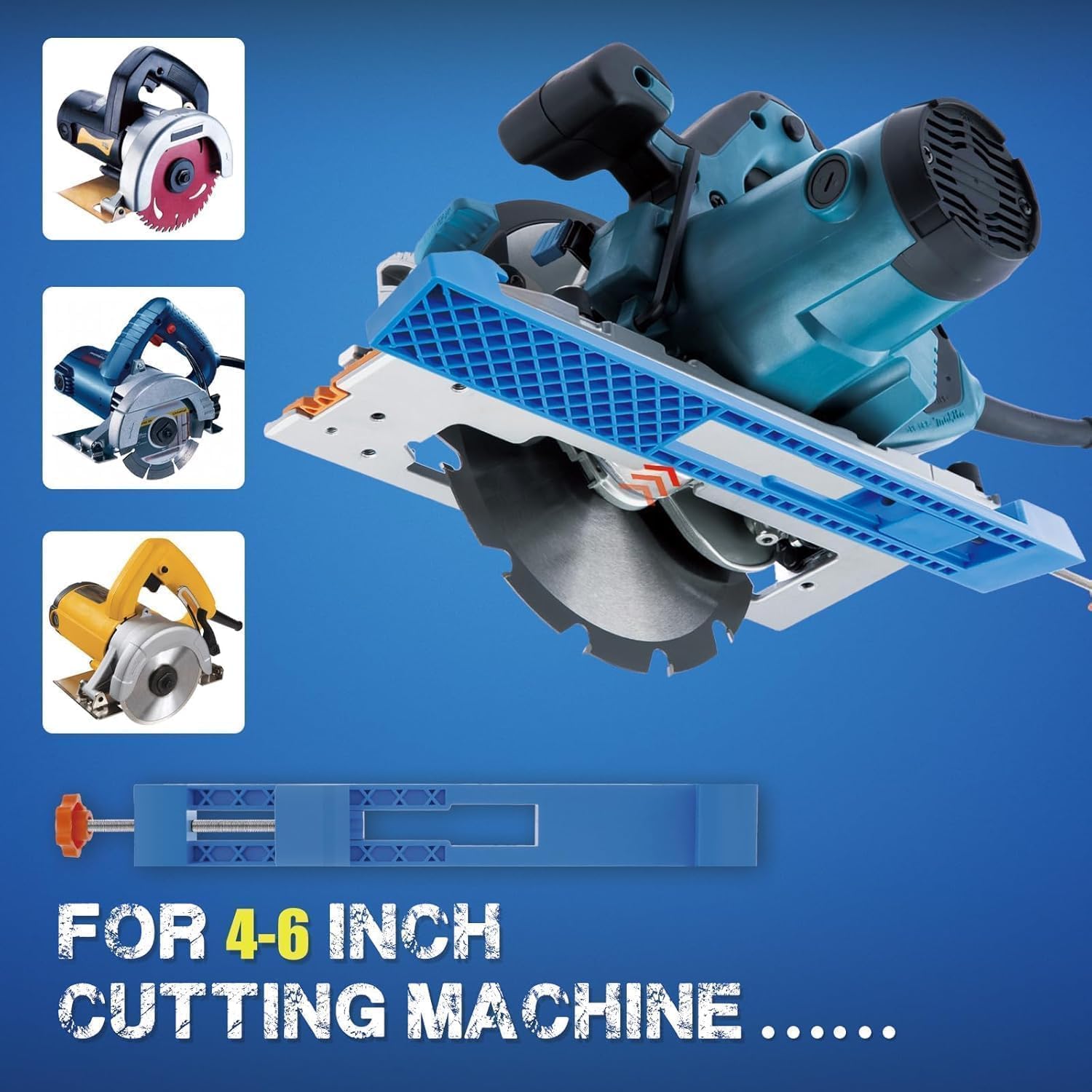 Adjustable Cutting Machine Base Guide,Electric Circular Saw Milling Positioning Clamp,Circular Saw Guide Precision Wood Cutting Guide,Woodworking Tools Accessories for Precision Cutting and Task