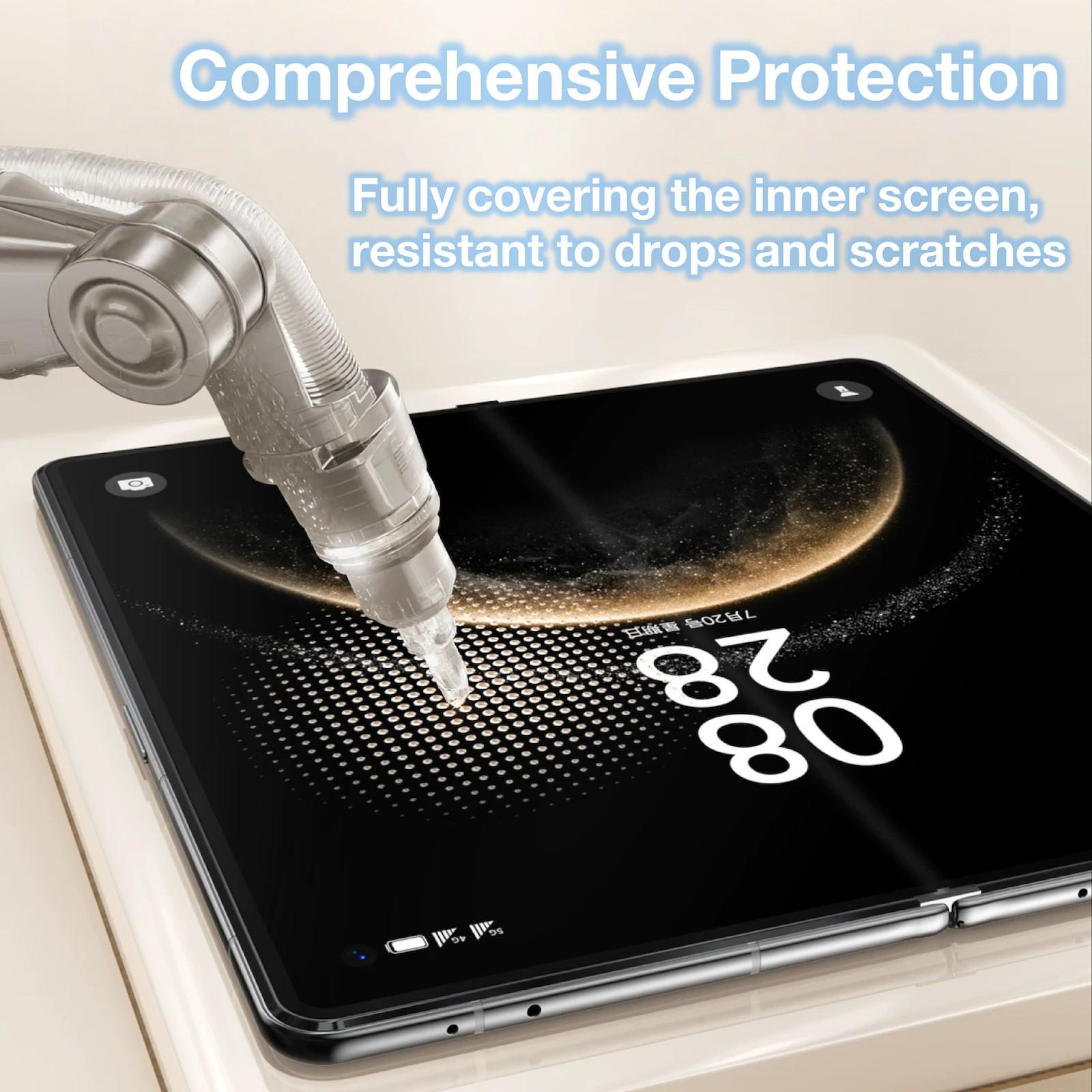 Huawei Mate X7 Foldable Screen Protector Film Set, Includes Alignment Tool, Super Smooth Application, 2-Piece Pack for Inner Display Protection