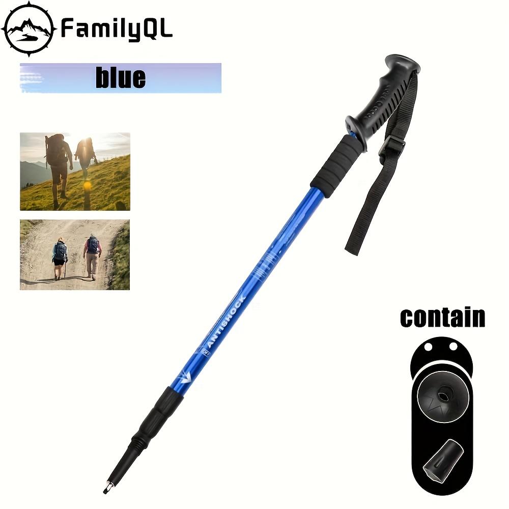 1pc Of Aluminum Alloy Hiking Stick, Foldable, Lightweight, Earthquake Resistant, Adjustable Hiking Stick, with Quick Locking for Men And Women, Hiking Accessories