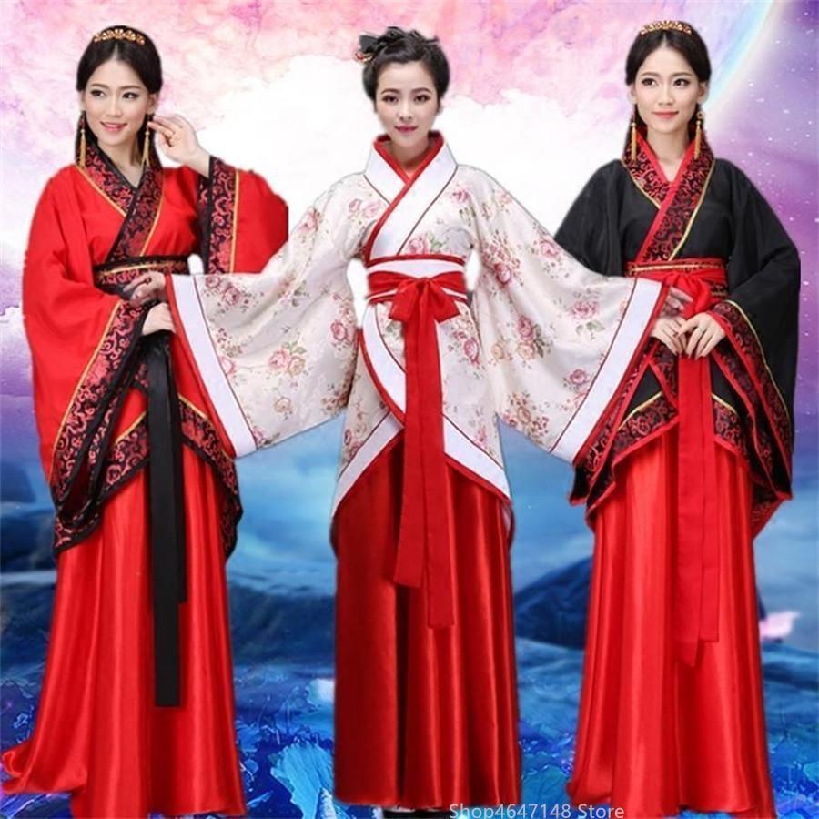 New Arrival Women Hanfu Traditional Dress Hanbok Chinese Tang Dynasty Performance Cosplay Costume Clothing Vestidos Chinos