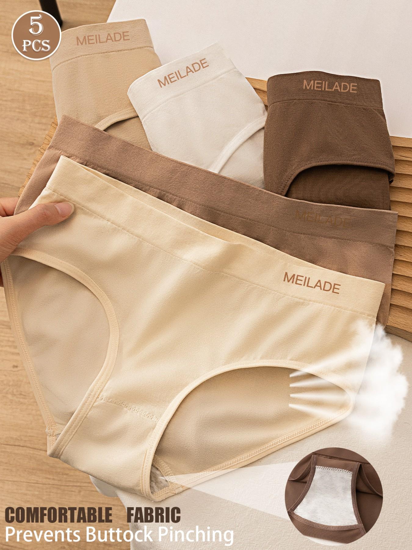 Women's Seamless Panties, Mid-Waist Design, Maillard Color, Lifting Butt Effect, High-Elasticity Fabric, Comfortable & Breathable