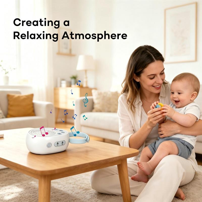 Portable Sleep Aid White Noise Machine - 1000mAh Rechargeable Battery & USB Powered, 20 Soothing Natural Sounds, Mini Portable Sleep Speaker, Noise Canceling Sleep Device for Office, Home & Travel with Timer and Memory Functions