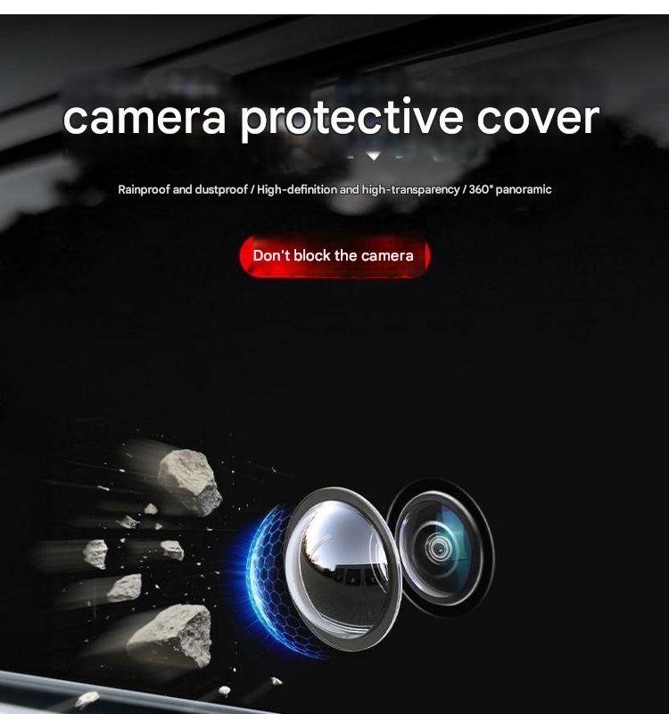 High Definition Car Camera Protective Cover, Scratch-Resistant Waterproof Lens Shield, Clear Vision No Blurring, Essential Vehicle Accessory, HD Lens Protector