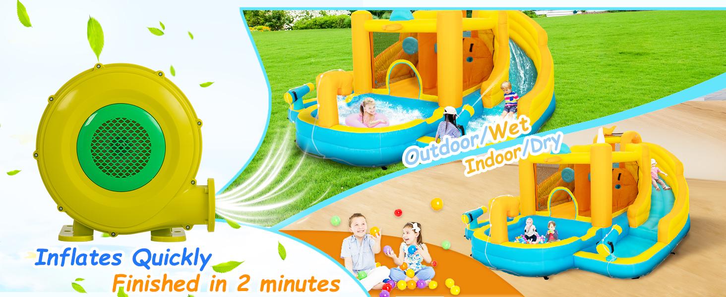 Anbuy Inflatable Pool Water Slide Park – Heavy-Duty for Outdoor Fun - Climbing Wall, Two Slides & Splash Pool – Easy to Set Up & Inflate with Included Air Pump & Carrying Bag Backyard Party Gifts Colorful Bunny Custom Silicone Protector Anbuy Inflatable Pool Water Slide Park – Heavy-Duty for Outdoor Fun - Climbing Wall, Two Slides & Splash Pool – Easy to Set Up & Inflate with Included Air Pump & Carrying Bag Backyard Party Gifts Colorful Bunny Custom Silicone Protector