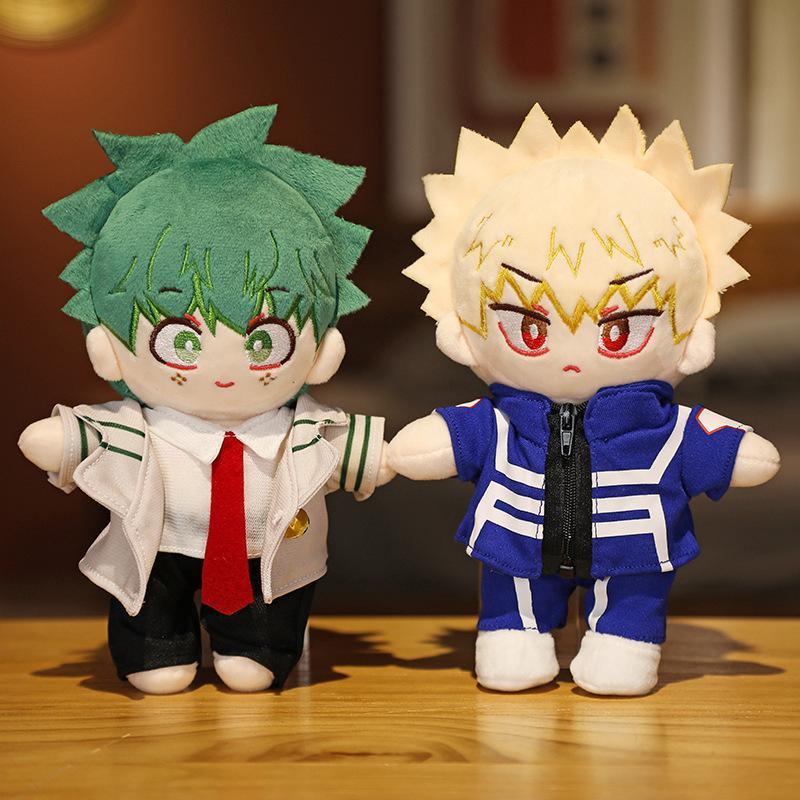 1pc 20cm New My Hero Academia Peluche Toys Stuffed Soft Anime Midoriya Izuku Bakugou Katsuki Todoroki Shoto Dolls Kids Gifts